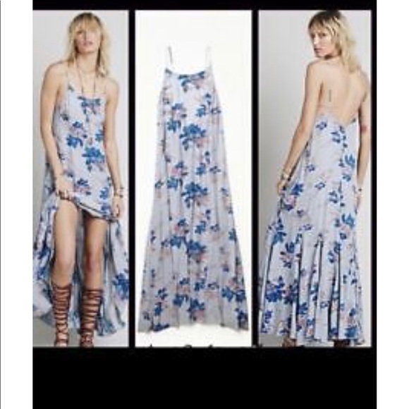 Free People Dresses & Skirts - Free People blue floral maxi